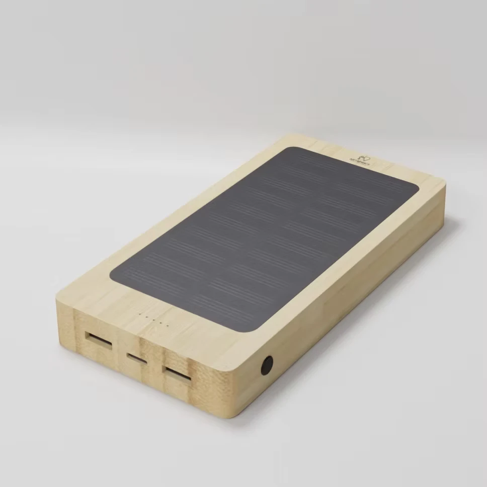 External bamboo solar battery