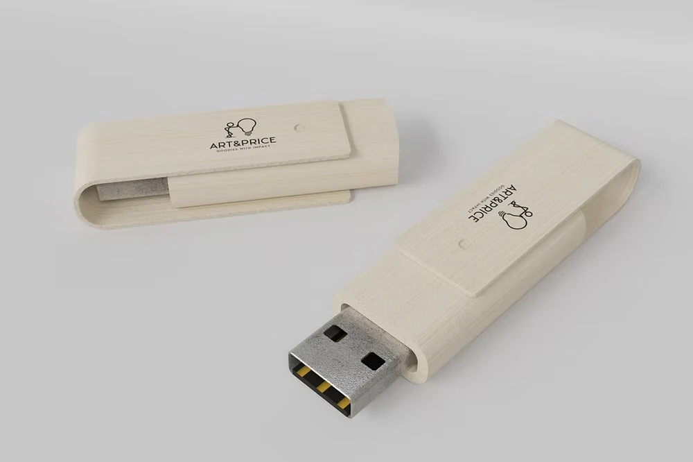 Wooden usb key