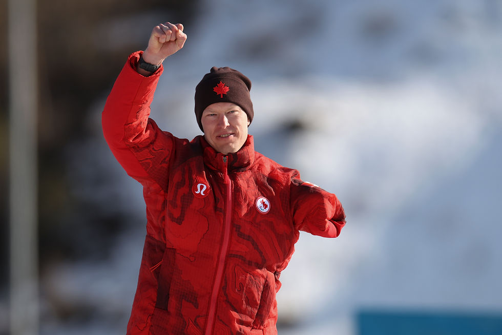 Podium celebration after the Biathlon Individual. PC: CPC | Michael P. Hall
