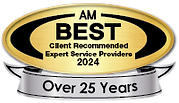 A.M. Best Client Recomended Expert Service Providers 25 Years