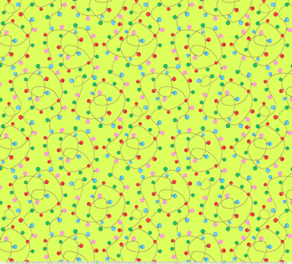 Happy Pawlidays, Tangled Lights, Chartreuse,