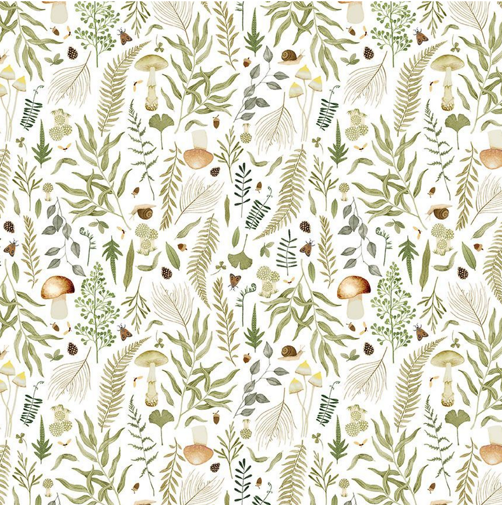 Prairie Moonflower Verdure in White