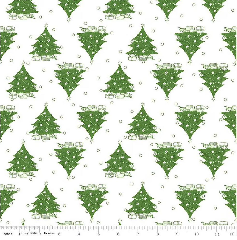Classic Christmas Trees White