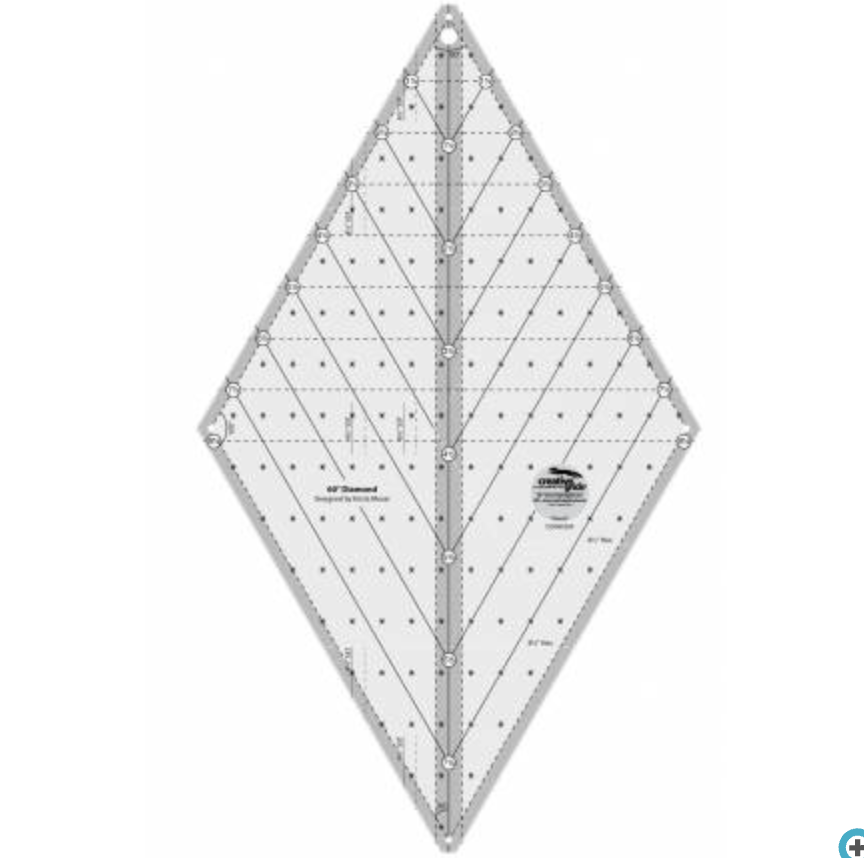 Creative Grids 60 Degree Diamond Ruler