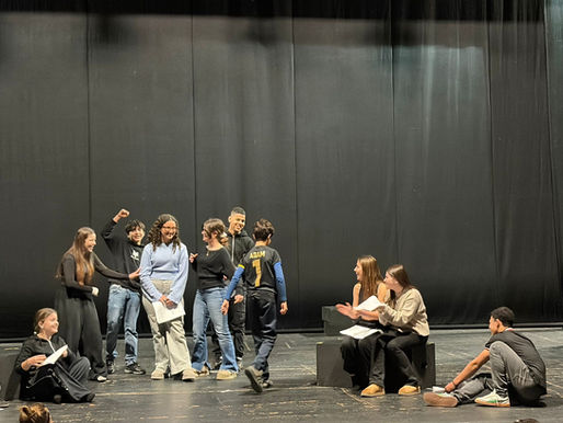 1r assaig conjunt de la Mostra de Teatre dels instituts de Mataró