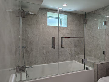 Frameless Showers Over Tubs