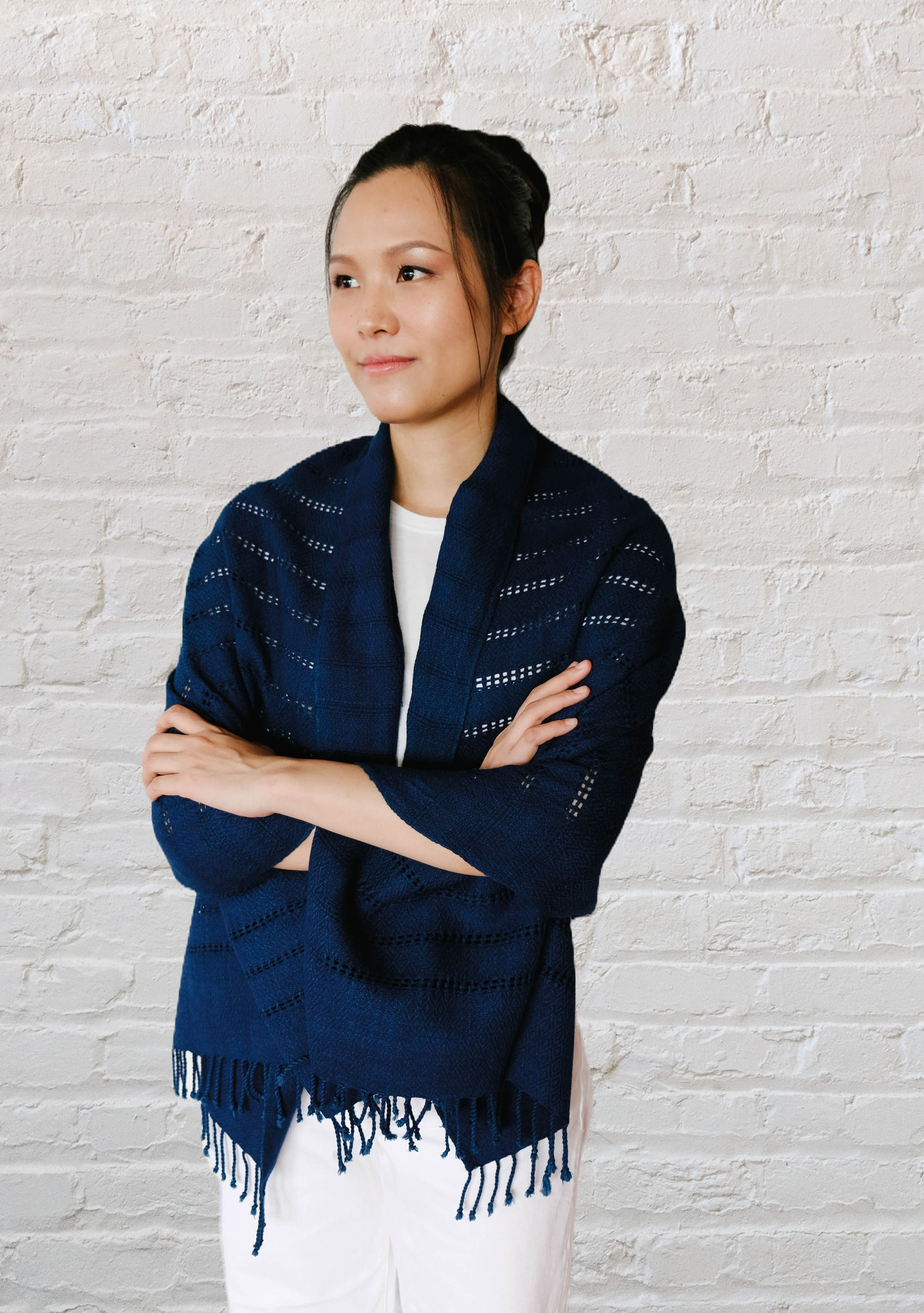 Mookda Shawl - Dark Blue