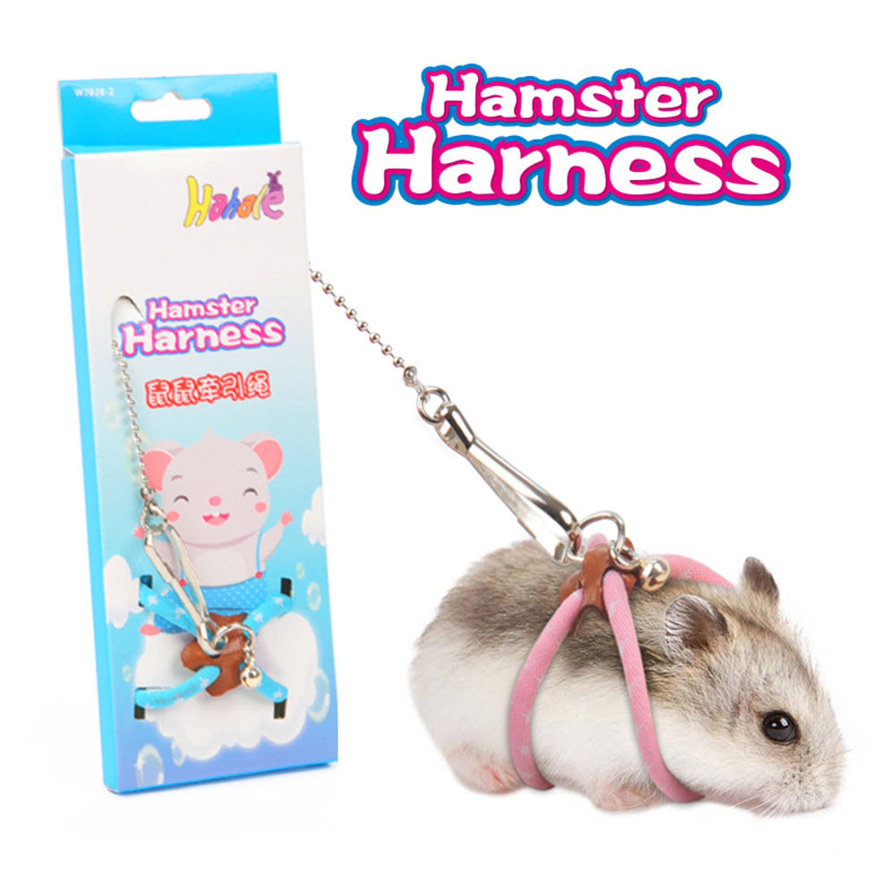 Adjustable Small Pet Harness & Bell Lead Set