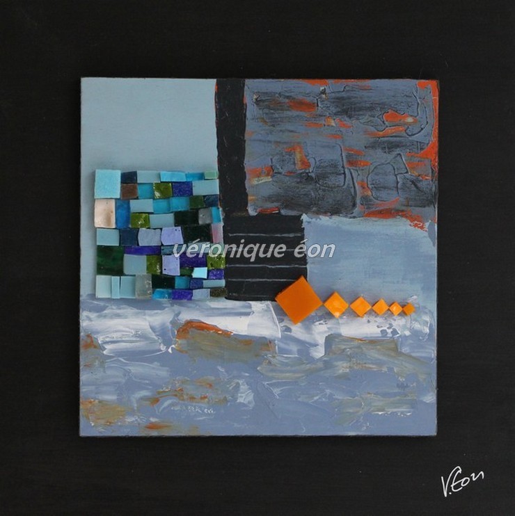 Carré Bleu & Orange