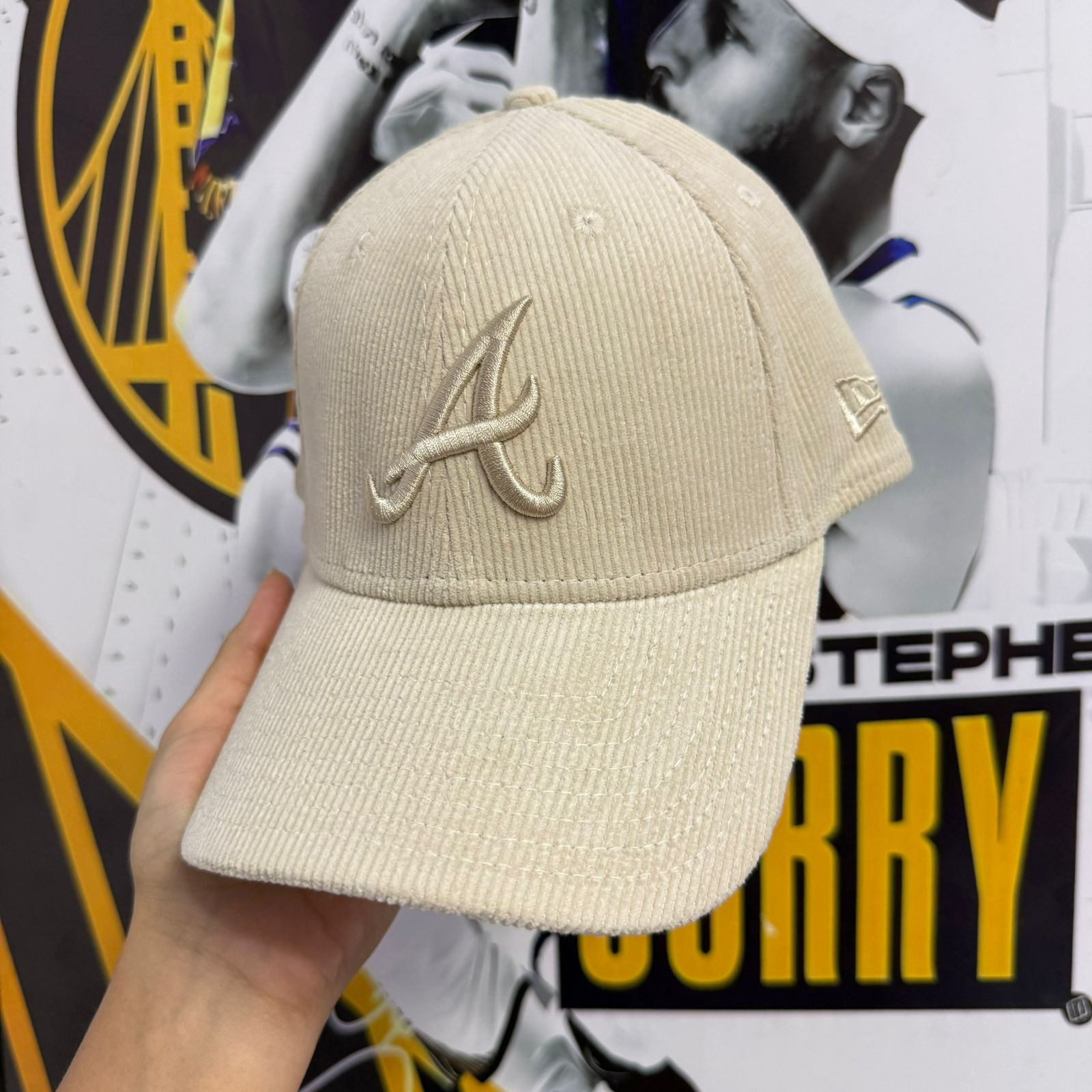 9FORTY ATLANTA BRAVES BEIGE CORD ESSENTIALS