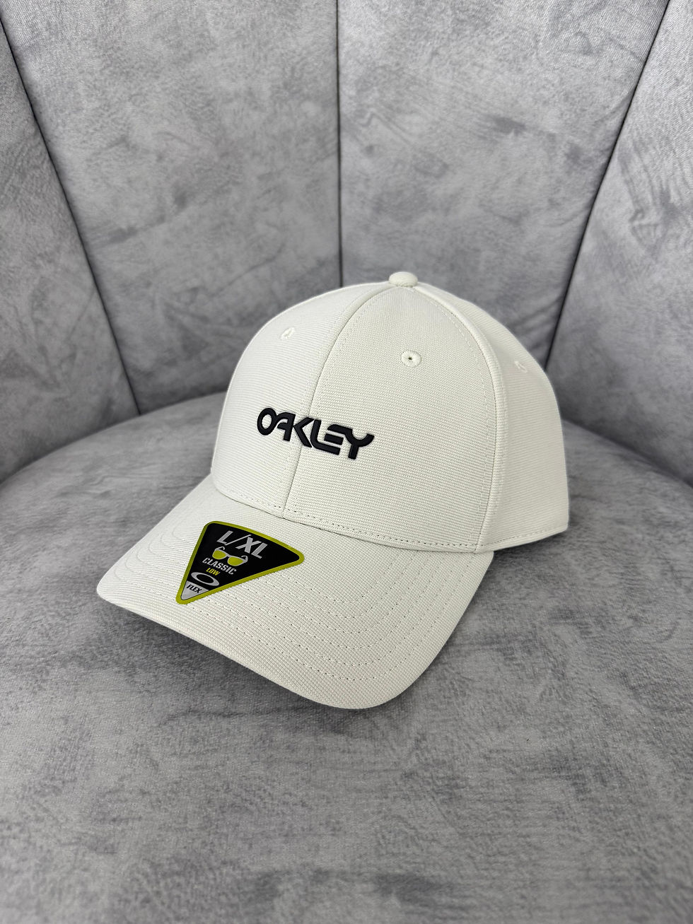 OAKLEY 6 PANEL STRETCH METALLIC HAT MIST