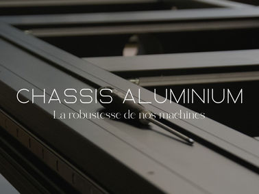 aluminum chassis, anodised, custom-made CNC machine from France