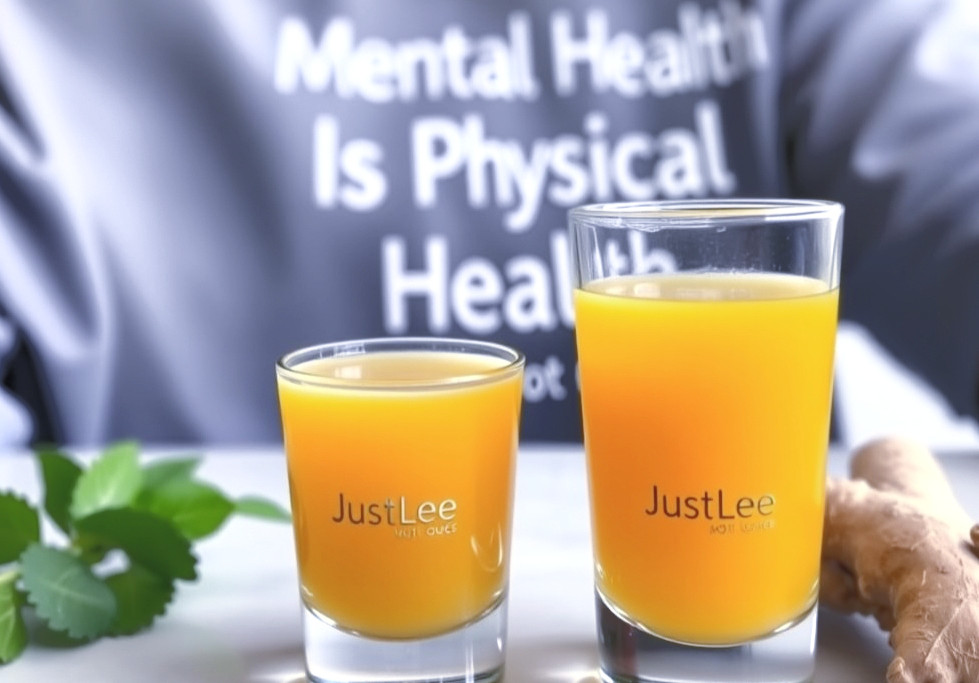 Pictures of two ounce ginger juice in sh
