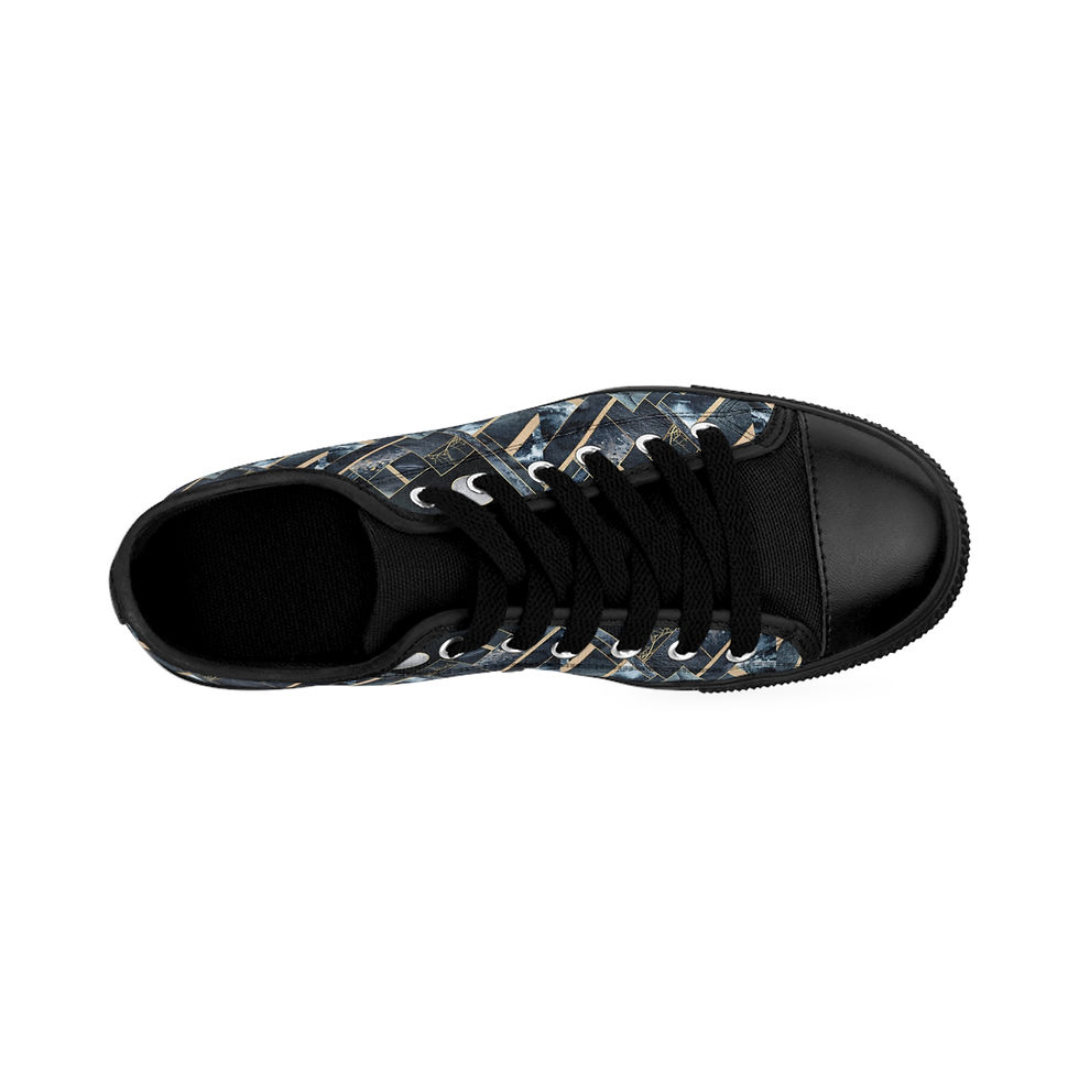 Thumbnail: Men's Navy Mountain Sneakers — $11.40 in Silver Rewards Back