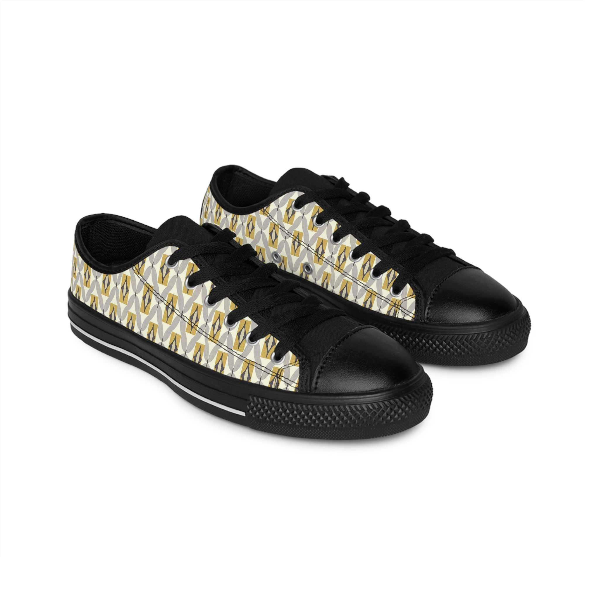 Men's Gold Geometric Sneakers — $11.40 in Silver Rewards Back