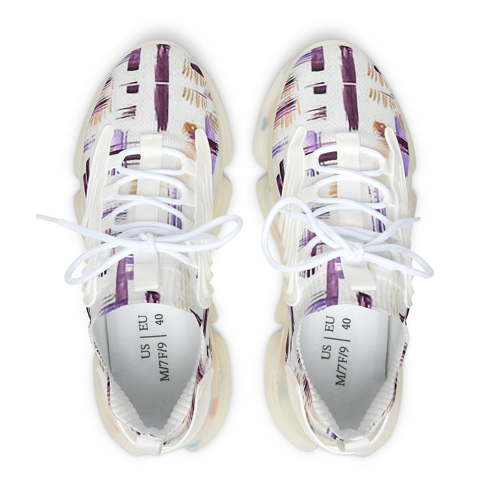 Thumbnail: Women’s Artwork Mesh Sneakers — $9.50 in Silver Rewards Back