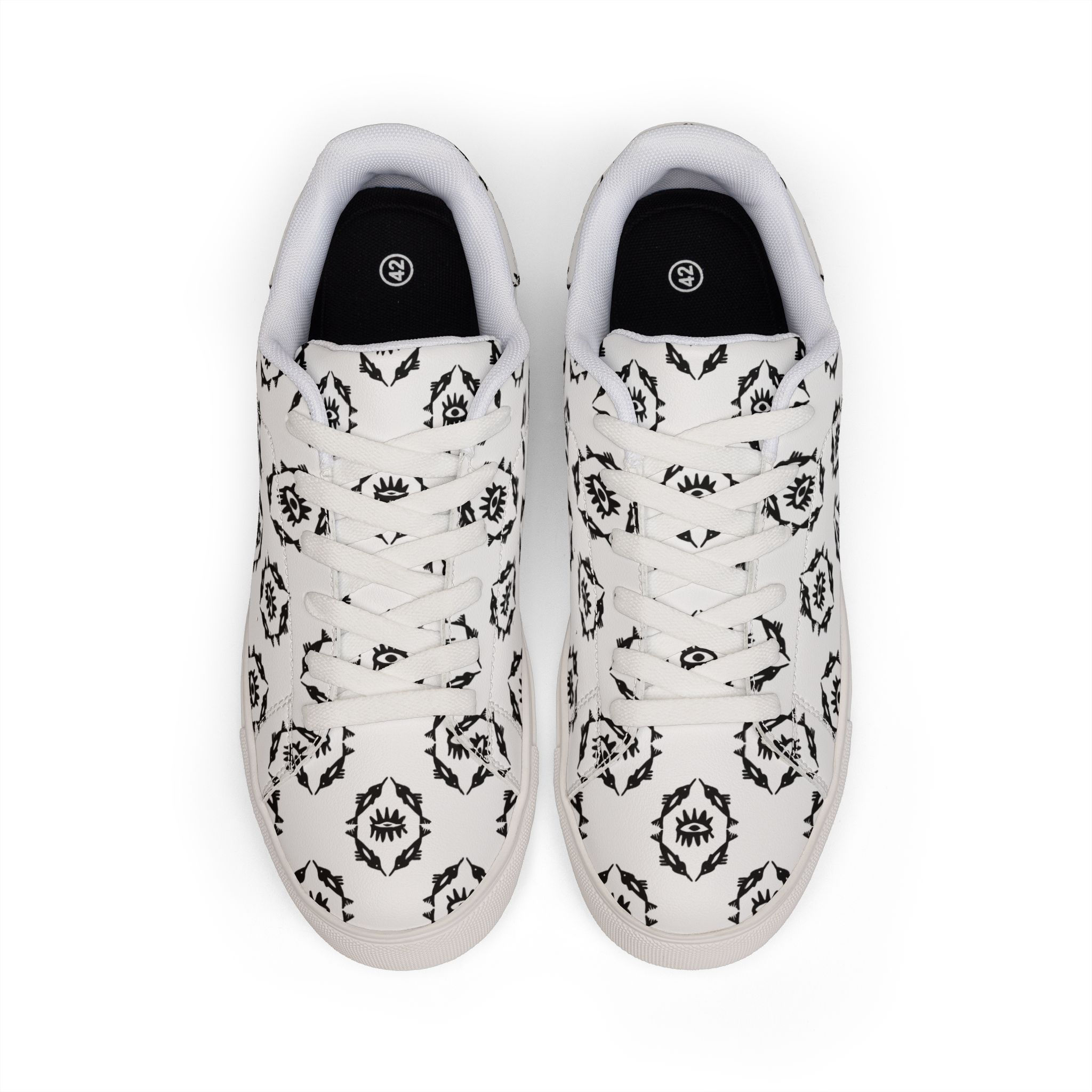 Unisex Black Ikat Sneakers — $11.40 in Silver Rewards Back