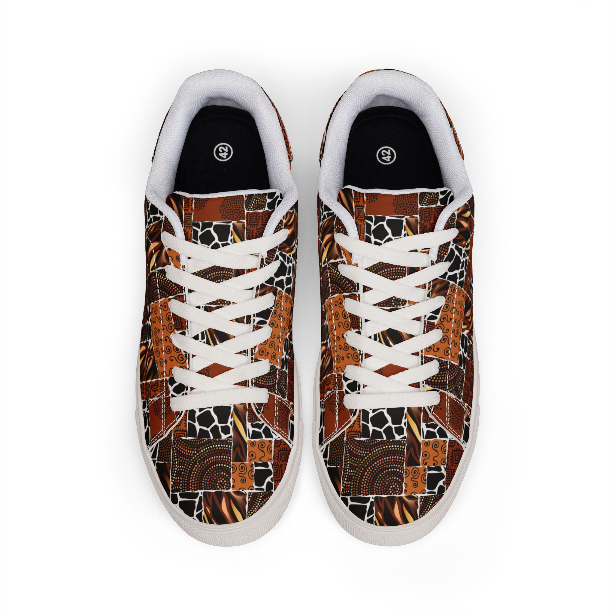 Men's Brown Animal Low-Top Sneakers — $11.40 in Silver Rewards Back