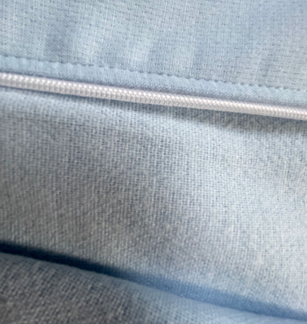 Miniaturbild: Pflegeschlafsack aus Baumwolle mit Flanellfutter | hellblau | Uni