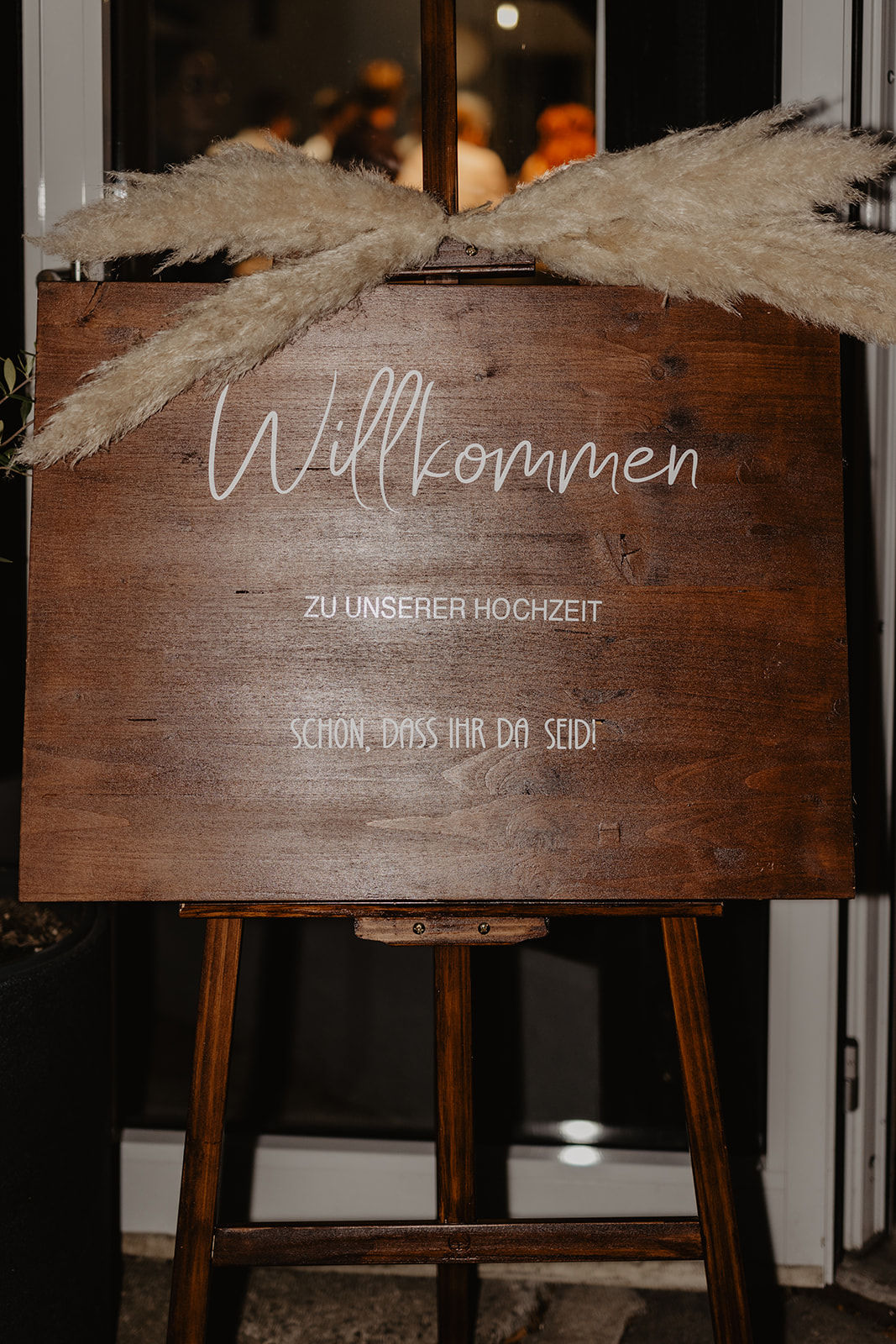 Willkommensschild Holz