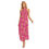 Thumbnail: All-Over Print Women's Wrap Hem Belted Halter Dress