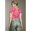 Thumbnail: All-Over Print Women's Raglan Cropped T-shirt