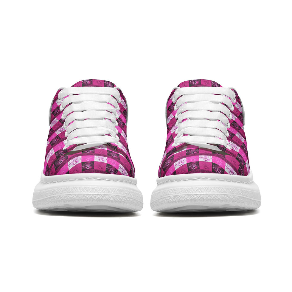 Thumbnail: FullbreedCustom  Unisex Non Slip Lace Up Faux Leather Sneakers