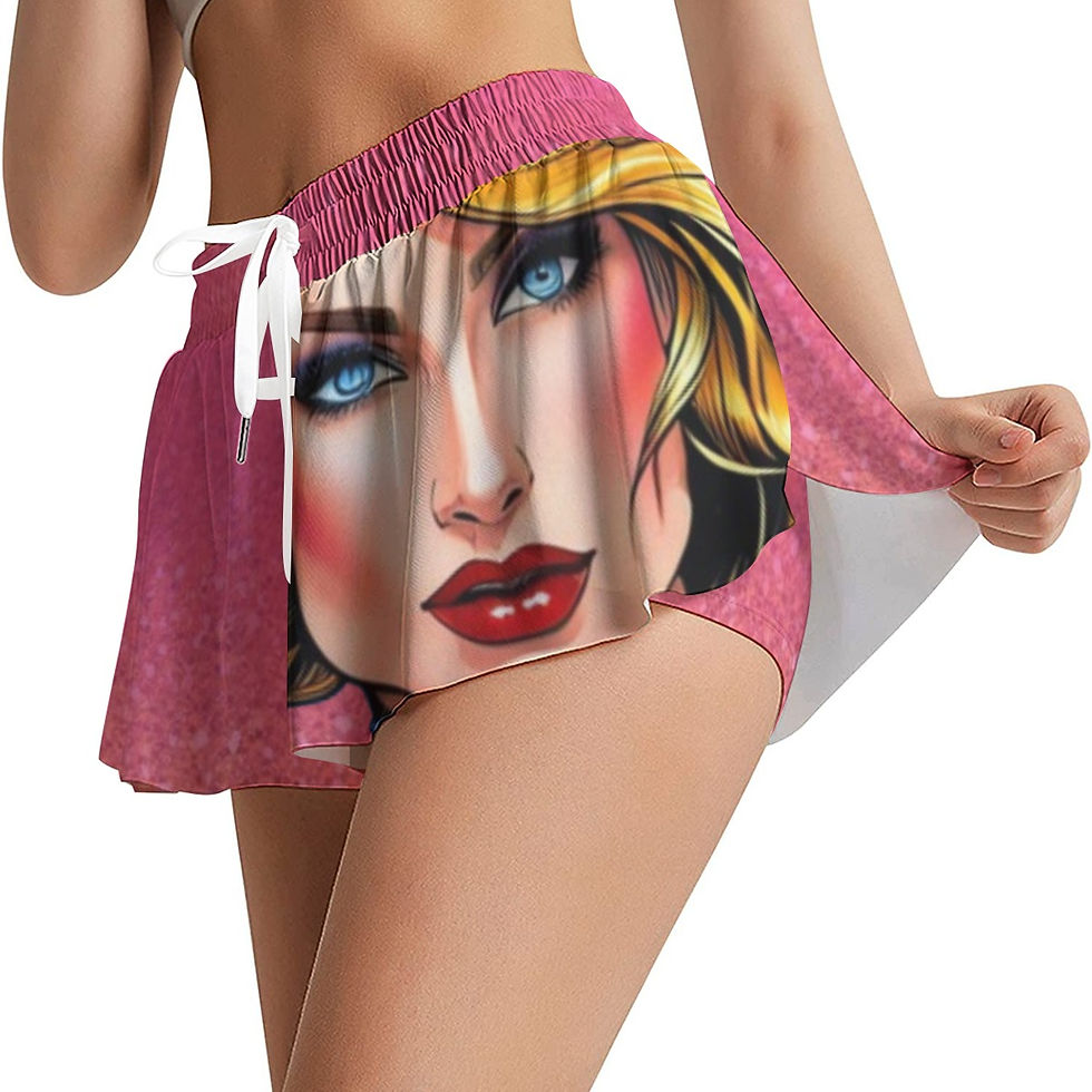 Thumbnail: All-Over Print Women's Sport Skorts With Pocket