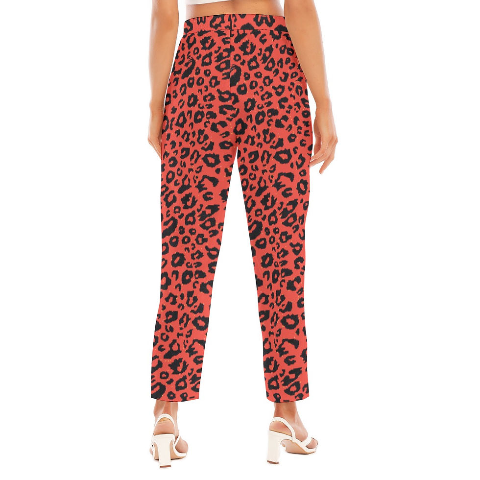 Thumbnail: All-Over Print Women's Loose Straight-leg Pants