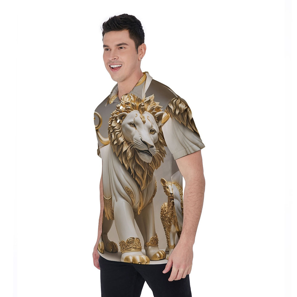 Thumbnail: All-Over Print Men's Polo Shirt
