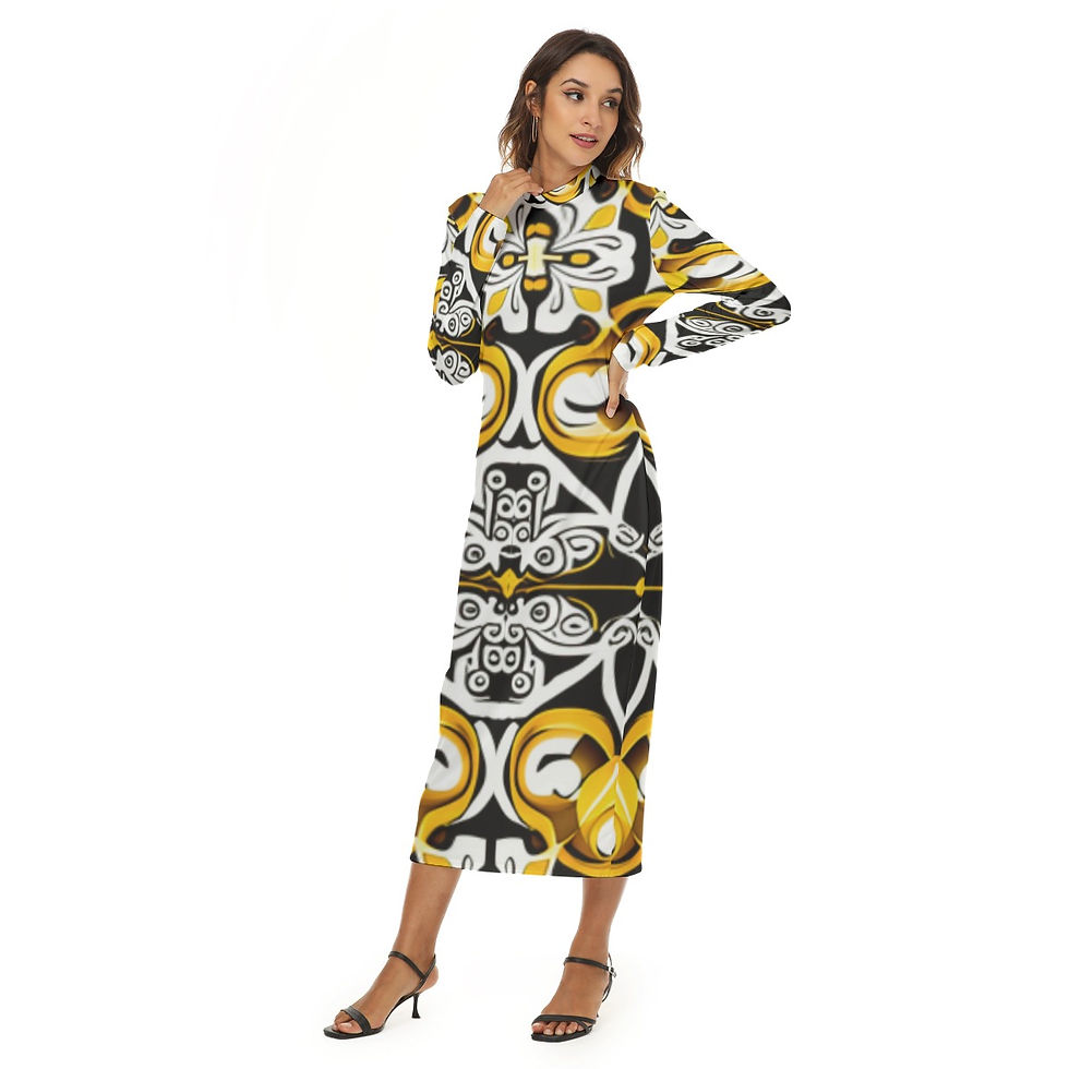 Thumbnail: All-Over Print Women's Hip Dress