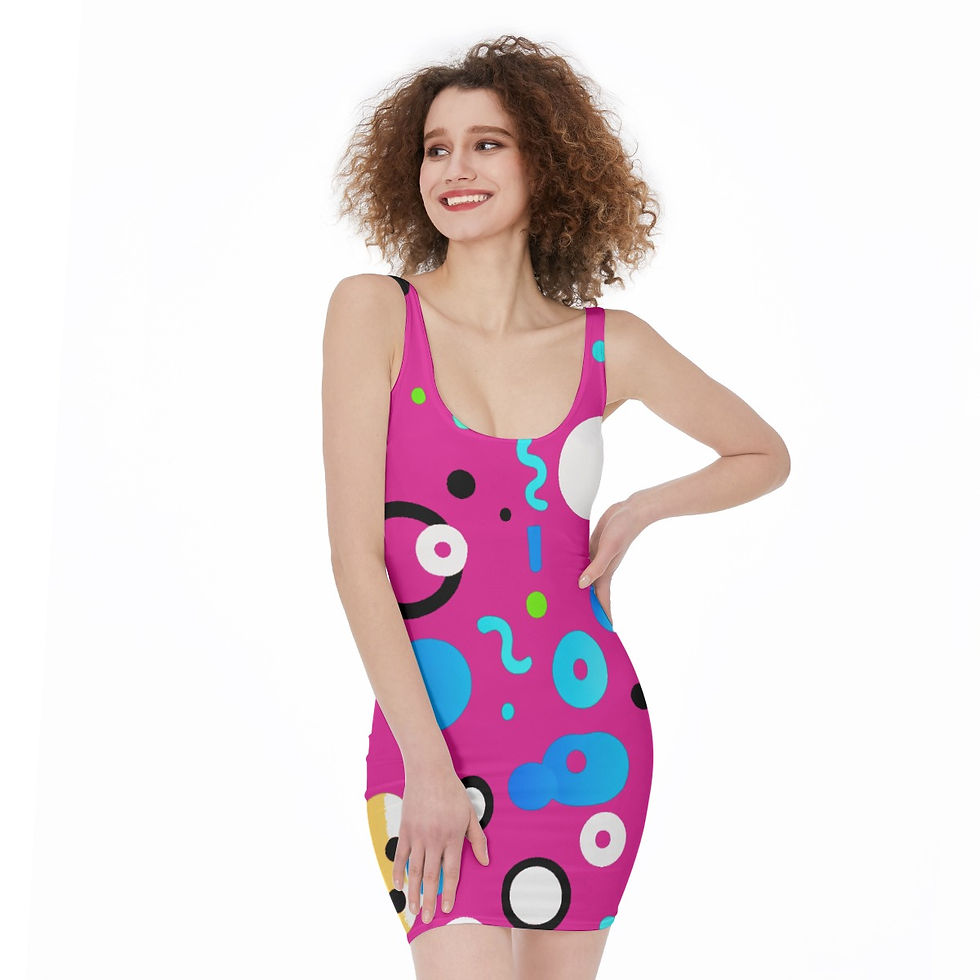Thumbnail: All-Over Print Women's Bodycon Dress
