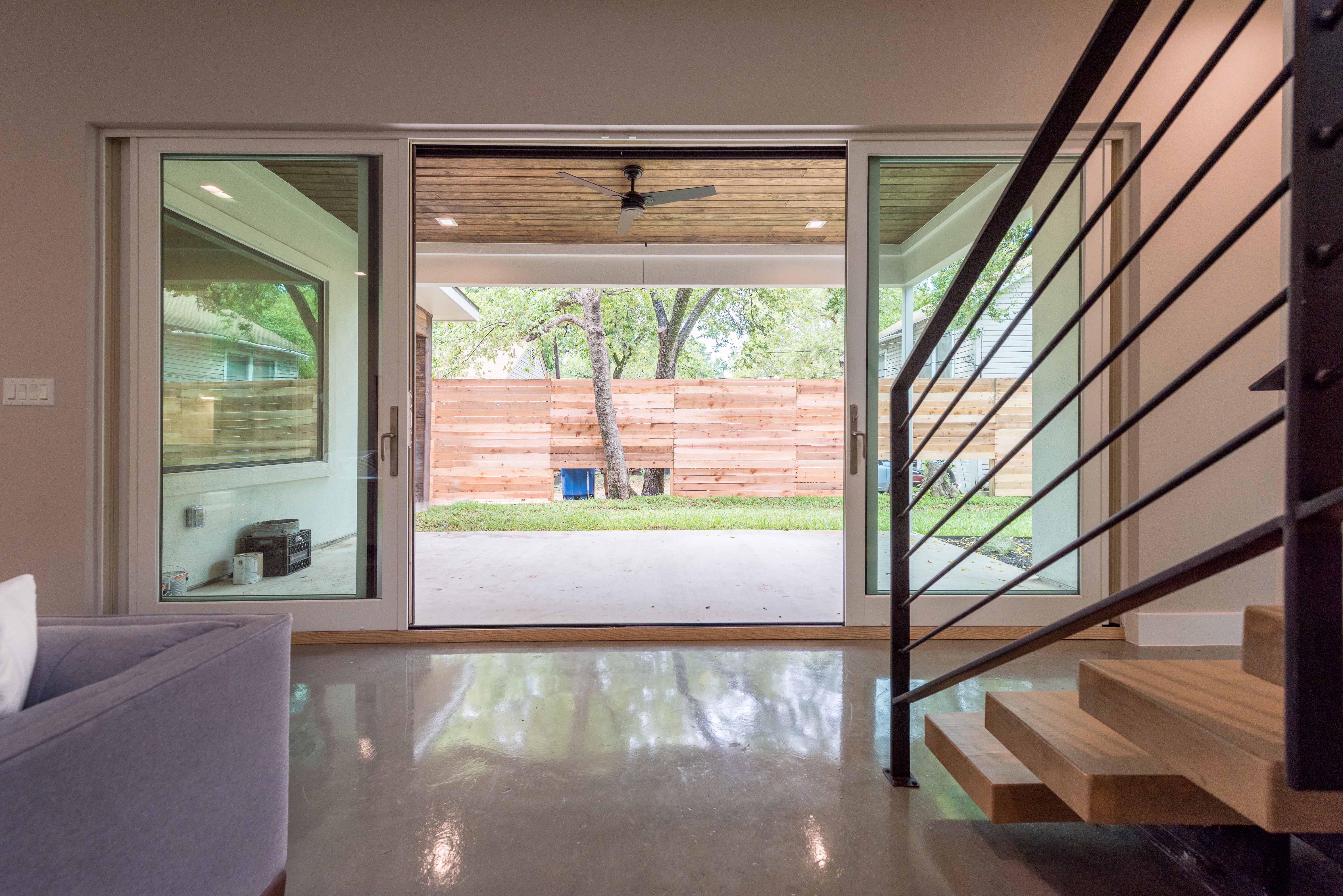 Ave H Exit to Patio