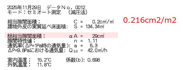 中間時(気密工事完了)