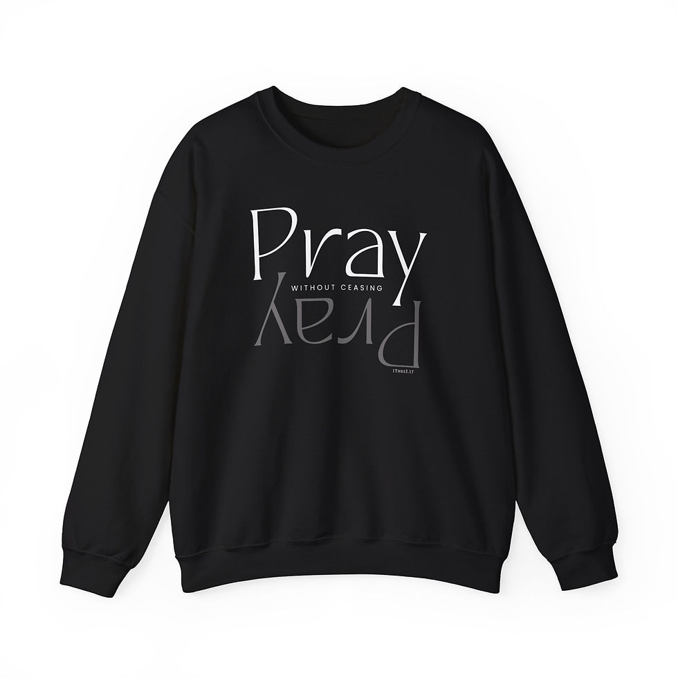 Thumbnail: Pray Heavy Blend™ Crewneck Sweatshirt