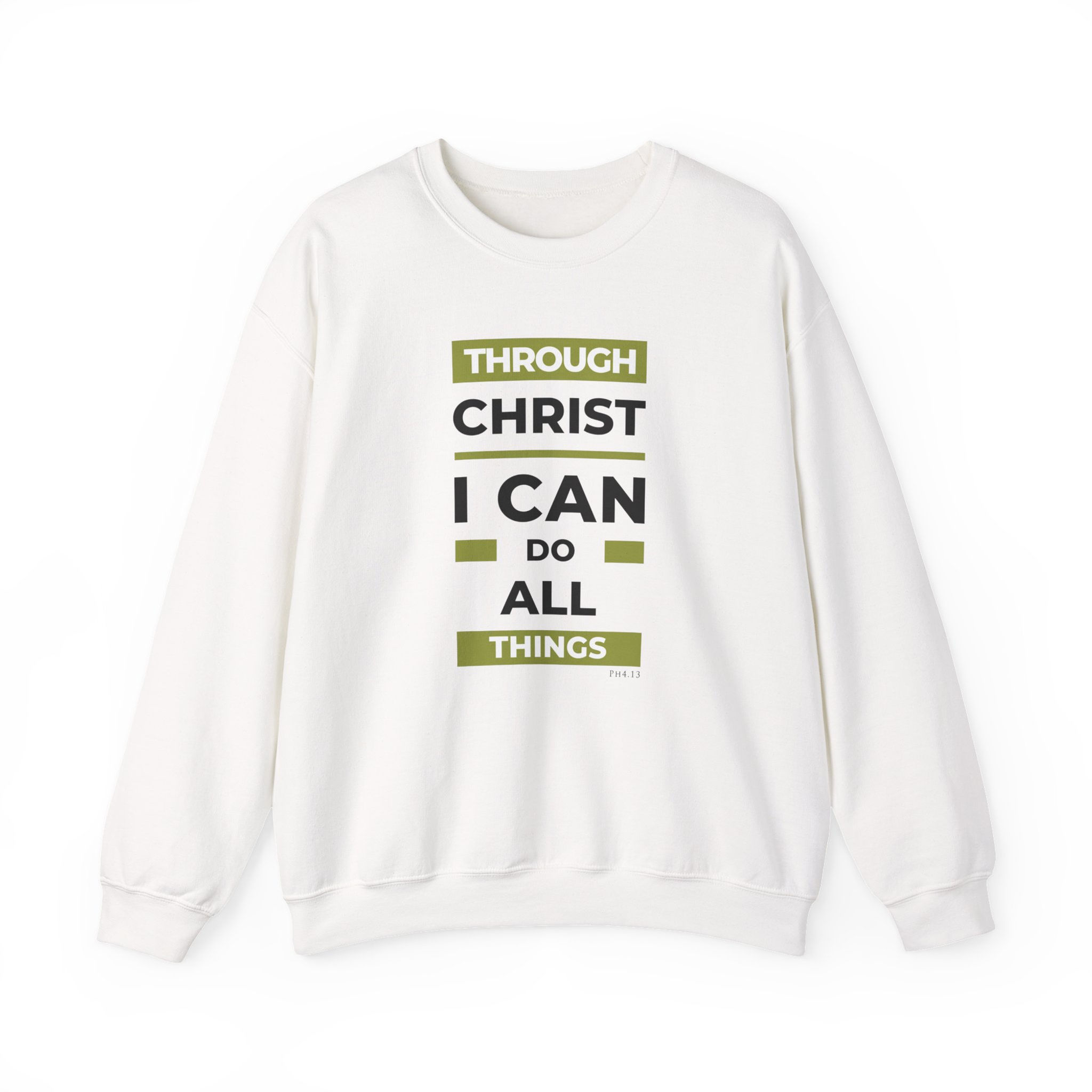 All Things Through Christ Heavy Blend™ Crewneck Sweatshirt