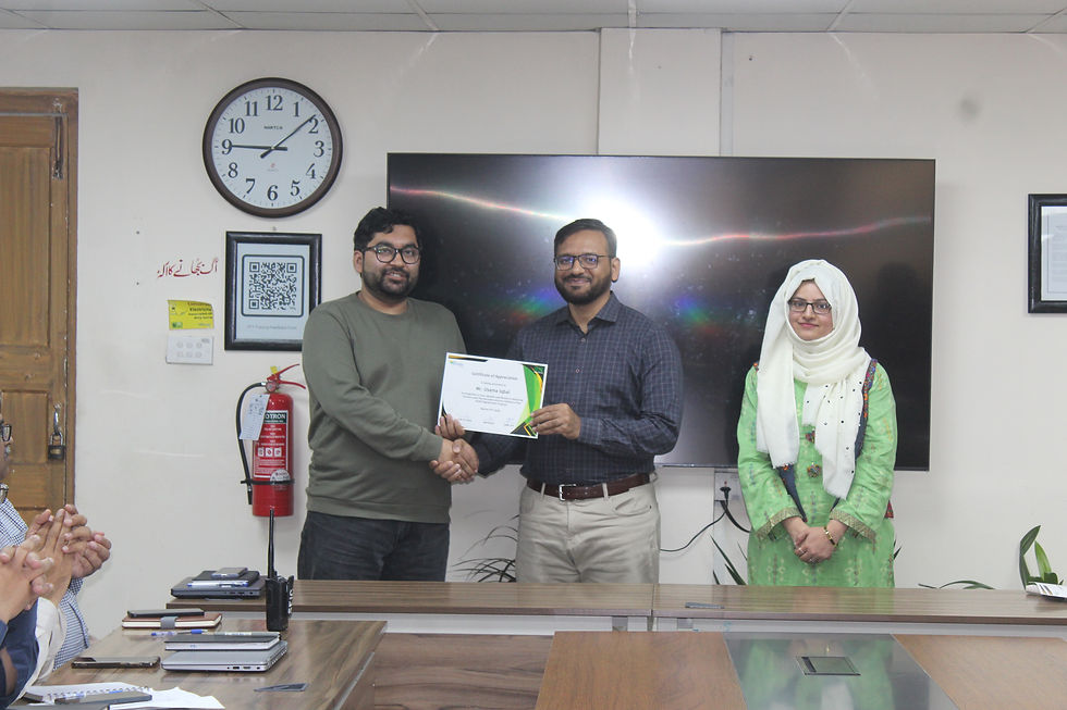 Appreciation Certificates Distributed to GTEs Lecturers,FFT