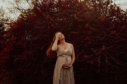 Sesión de fotos embarazada familia en exterior Madrid