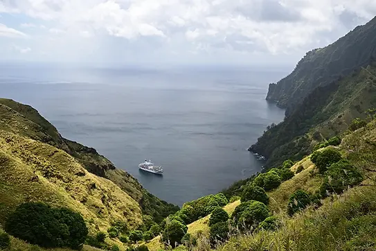 Vue aérienne Nuku Hiva îles Marquises