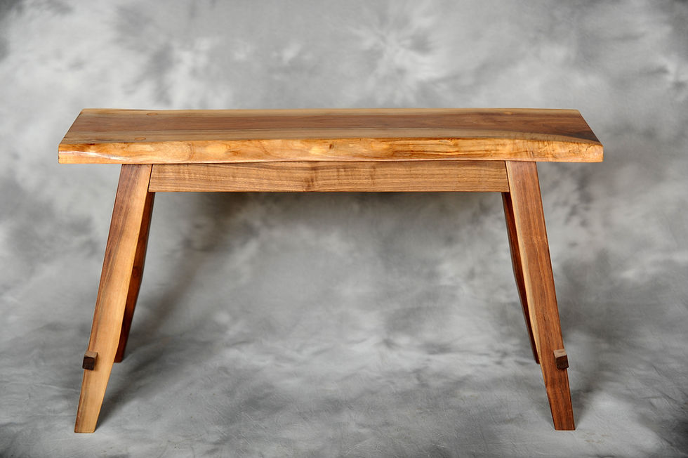 Black Walnut craftsman style bench