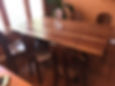 wooden chair table