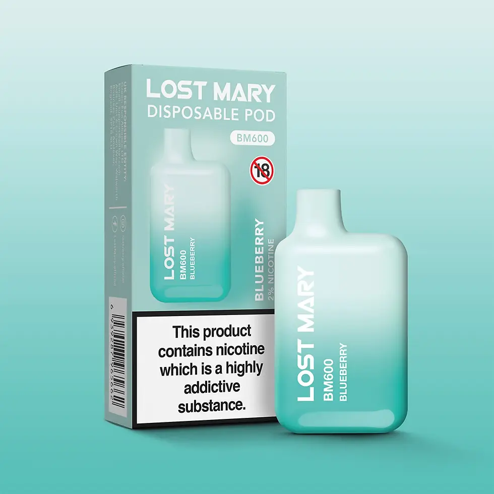 Thumbnail: LOST MARY BM600 - BLUEBERRY x 20mg Vape