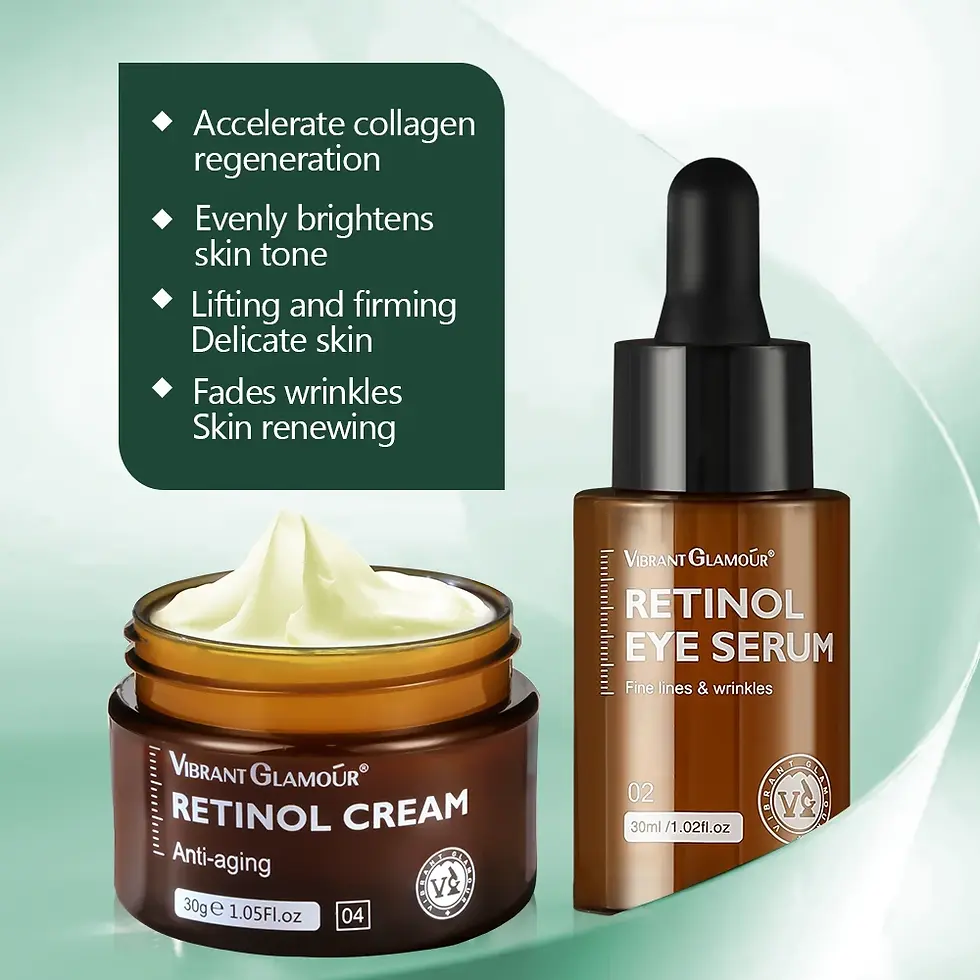 Thumbnail: Retinol Facial Skin Care Set with Face and Eye Creams and Serums