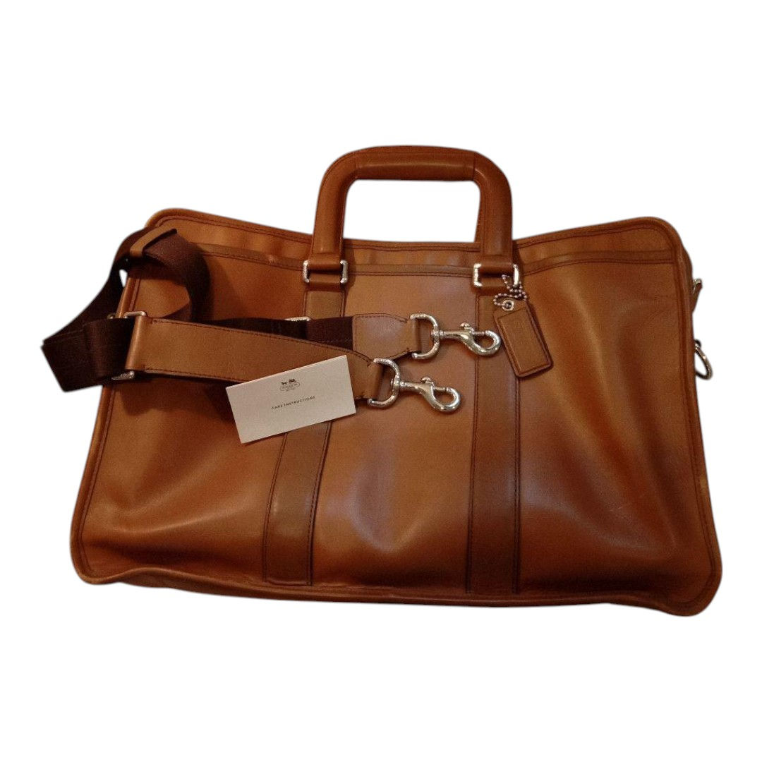 Coach Cognac Leather Briefcase / Business Bag