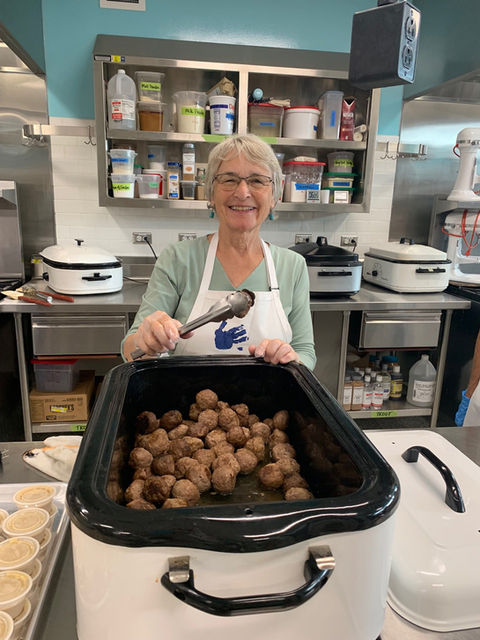 Gerry Grant ready to serve up meatballs.jpeg