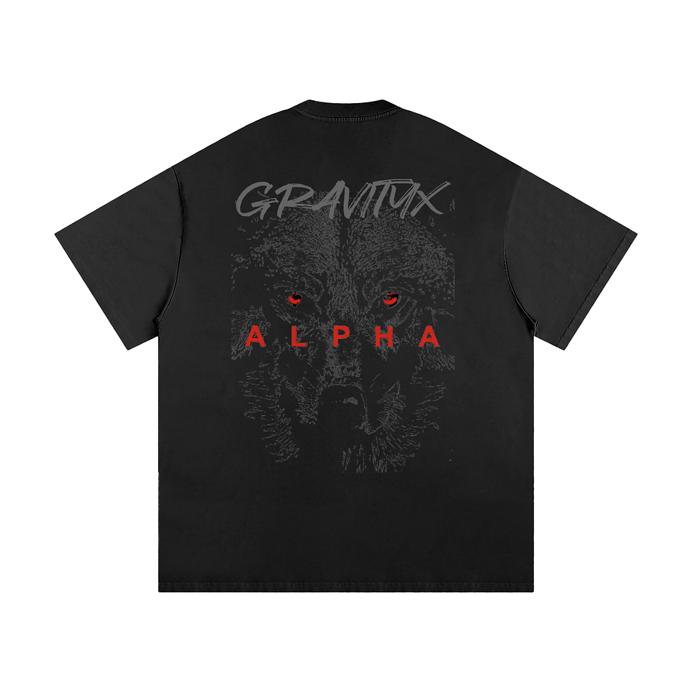 Thumbnail: GravityX alpha wolf Oversized Heavyweight T-Shirt