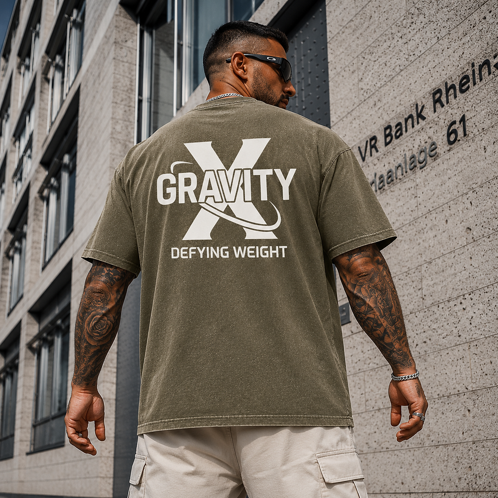 Thumbnail: GravityX Defying Weight Snow Washed Oversized T-Shirt