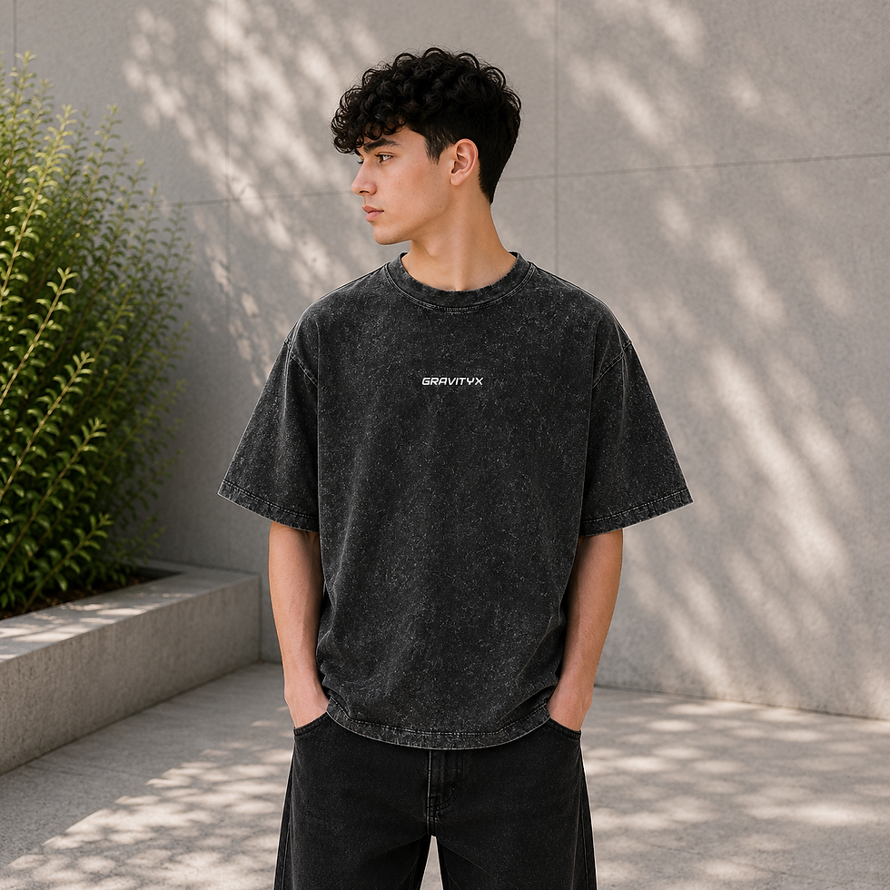 Thumbnail: GravityX Kid's Snow Washed T-Shirt