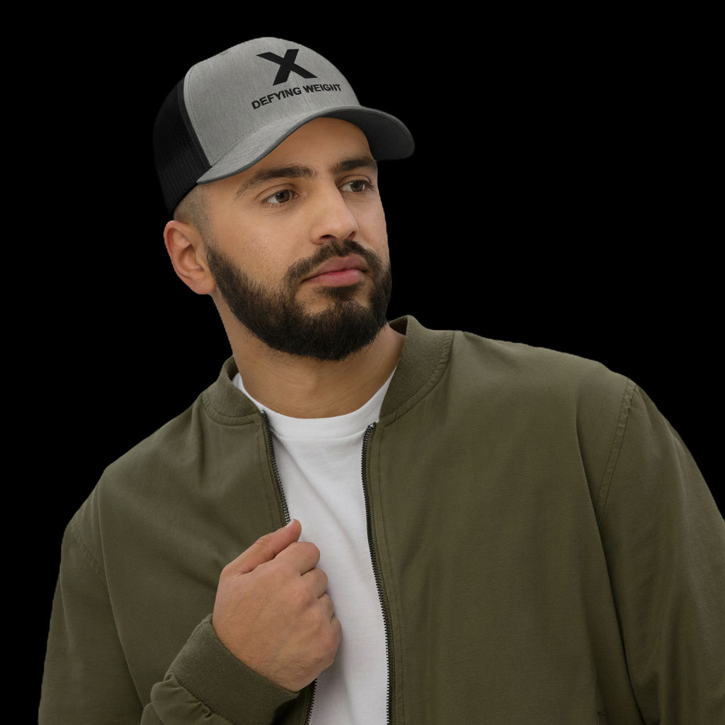 GravityX Black on Gray Trucker Cap