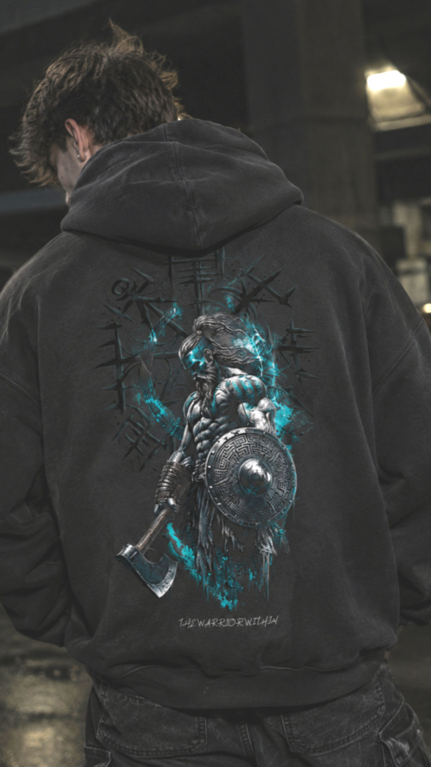 GravityX The Warrior Within - Oversize Fleeced Hoodie